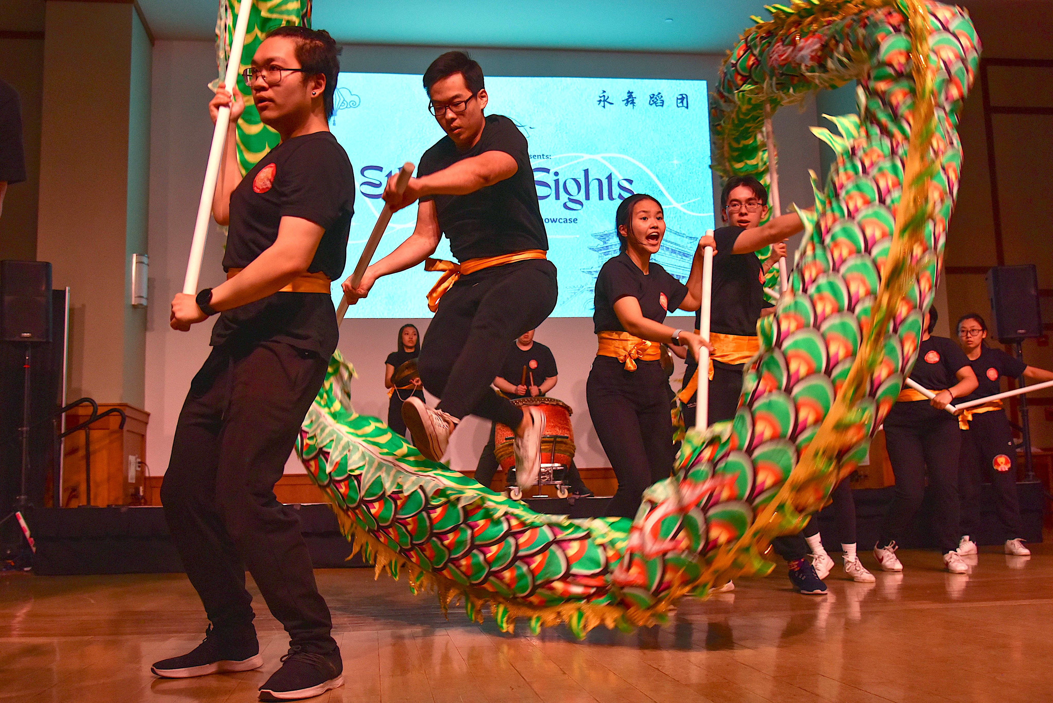 Dragon Dance Performance at Northeastern Eon's Dance Showcase in Curry Ballroom